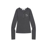 サンビーチボタンロングスリーブTシャツ(2COLOR)