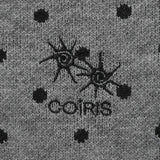 グレインRネックドットニットカーディガン (2COLOR)