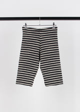 STRIPE BIKER KNIT SHORTS