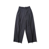 Dope two-tuck wide diagonal slacks