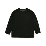 シースルー長袖Tシャツ BLACK