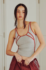 Sporty Line Tank Top (GRAY)