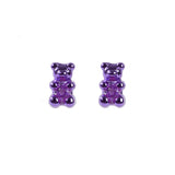 Petit Bear Earrings_Purple
