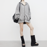 [NONCODE] (Unisex) ヘイトツーウェイウォッシングフーディドジップアップ