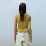 Asymmetric Ruched Top (YELLOW)