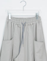 Ibe Balloon Wide Cut Nylon Banding Pants