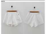 LINEN COTTON BANDING SHORTS (5COLORS!)