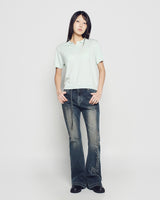 26SS WOMAN ベーシック半袖カラーニット