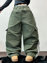 トラックカーゴストリングパディングパンツ ❤🖤🤎💚💙5カラー