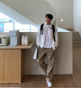 ワンダーランドコットンチェストバンディングワイドパンツ