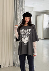 エンジェルレースレイヤードTシャツ
