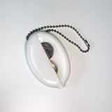 BORN IN CODE NTP-4 Coin Wallet Keyring (White)