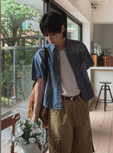 Theo Washed Double Pocket Cargo Pants