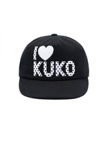 I❤︎KUKO ドット5パネルキャップ_ブラック