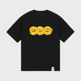 [UNISEX]ピンティング3スマイルショートスリーブドtシャツ