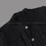 ボタンポケット半袖ニット (2 colors) / D785541225634