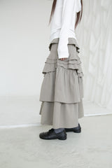 ruffle flare skirt(2colors)