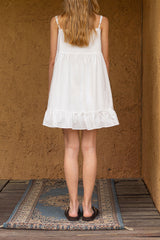 Romantic slip dress_ivory