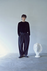 2-LAYER MICRO FLEECE SWEAT PANTS (Black)