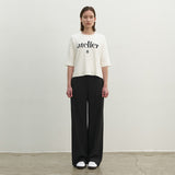 (PT-5522)ESSENTIAL SEMI WIDE PANTS