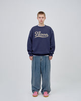  SCRIPT LOGO SWEAT SHIRTS - NAVY
