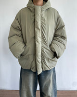 Over Fit Hooded Padded Jumper