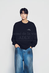 24FW アップサイドダウンロゴナッピングズリースウェットシャツブラック