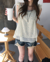 Vintage washing damage shorts