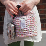 Flower Mini Hand Bag - Pink