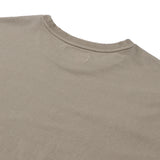 Sound wave artwork damage washing T-shirt (Beige)_1