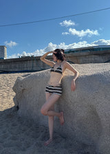 BROWN BOHEMIAN BIKINI SET