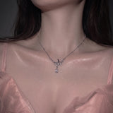 [fromis_9 Baek Jiheon Necklace/Anti-tarnish] Moonlight Teardrops Collarbone Necklace