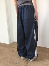 パラシュートトラックデニムパンツ(2color)