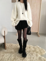 Furry over knit