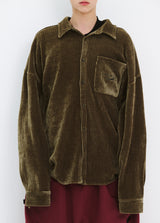 DSXBS HEAVY CORDUROY COLLAR SHIRT MUSTARD