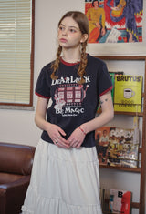 ラッキーデイクロップリンガーTシャツ