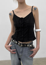 [MADE] Cocoru Frill Ribbon Sleeveless Top