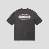 オーバル ロゴ ダメージ Tシャツ