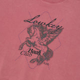 LUNA WASHING UNICORN GRAPHIC SWEATSHIRT [DARK PINK]