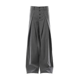 High-Waist Pleated Trousers
