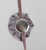 Rose Velvet Belt (Gray)