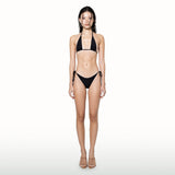 Core triangle bikini set [black]