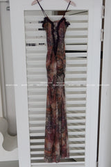 Peppy See-Through Maxi Long Dress