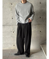[Unisex] Crop layered round knit(3color)