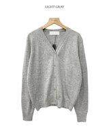 Kelly Cashmere V-neck Loose Fit Cardigan 12C