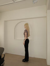 leopard ribbon T