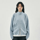 Fickle 2-WAY full zip-up / Blue gray
