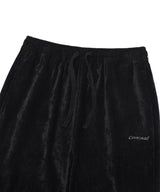 Women’s Semi Bootcut Velvet Banding Pants Black