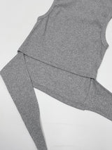 Strap Ribbed Sleeveless