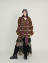 Hayley Cancanシースルーレースロングスカート
